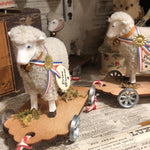Load image into Gallery viewer, Lamb Pull Toy Wagons
