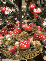 Load image into Gallery viewer, Spun Cotton German Mushroom Ornament

