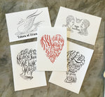 Load image into Gallery viewer, Letterpress Calligraphy Cards
