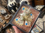 Load image into Gallery viewer, Tinsel Butterfly Specimen under Glass
