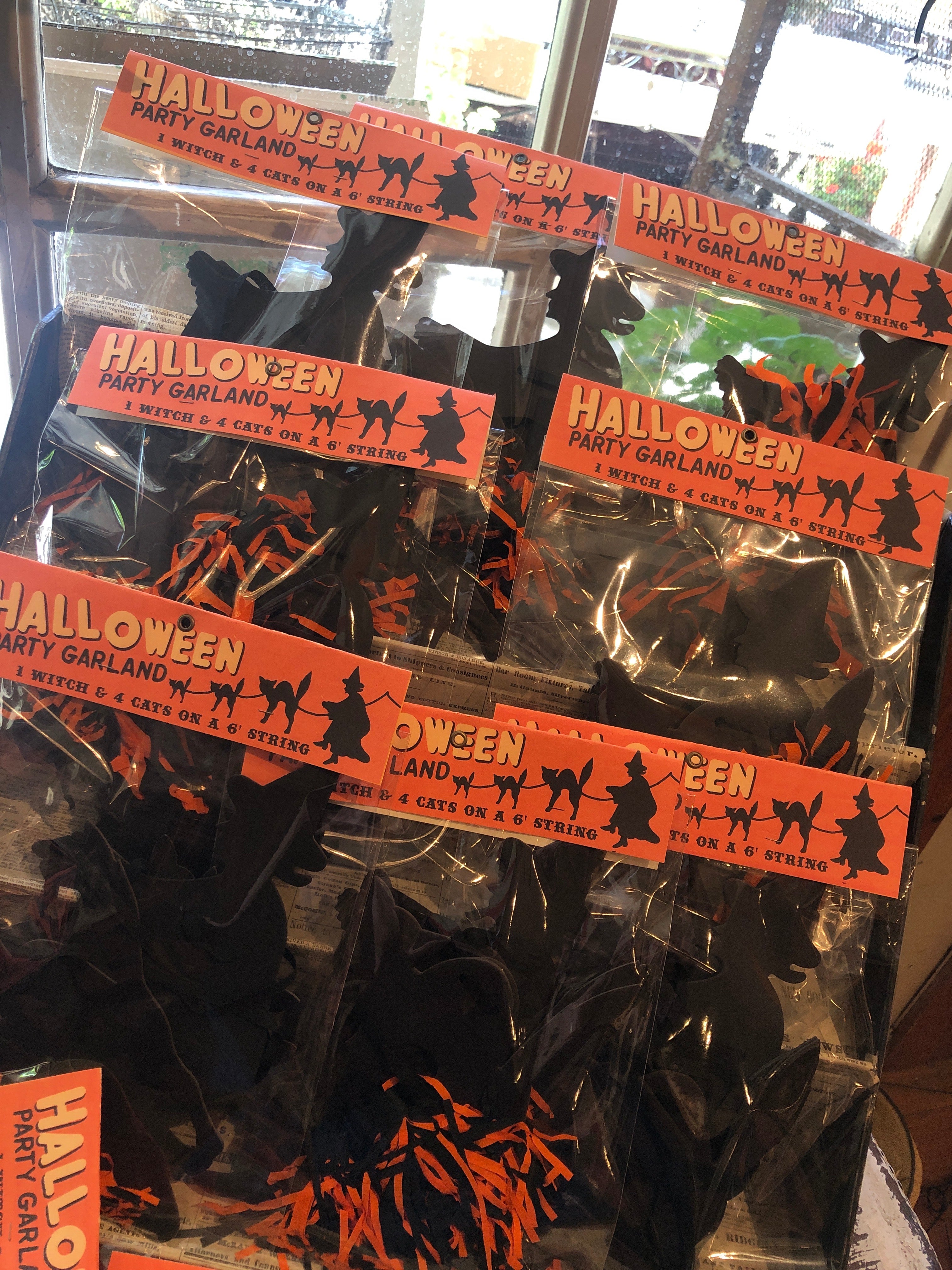 Die-Cut Witch and Cat Garland