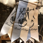 Load image into Gallery viewer, Good Tidings Antique Ribbon Banner Ornament
