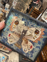 Load image into Gallery viewer, Tinsel Butterfly Specimen under Glass
