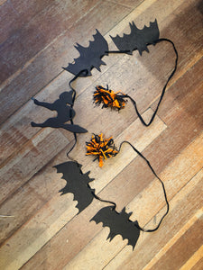 Die-Cut Witch and Cat Garland
