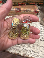 Load image into Gallery viewer, Skull and Mushroom Miniature Domes
