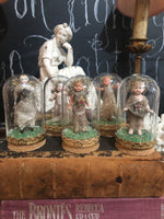 Load image into Gallery viewer, Antique Christmas Fairies Under Glass Dome
