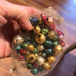 Load image into Gallery viewer, Antique Tricotine Bag full of Antique Glass Beads
