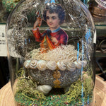Load image into Gallery viewer, Fairy Tale Glitter Eggs Under Glass Dome
