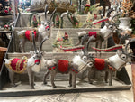 Load image into Gallery viewer, Small Reindeer Dressed in Antique Tinsel Trimmings
