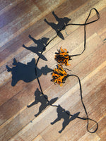 Load image into Gallery viewer, Die-Cut Witch and Cat Garland
