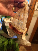 Load image into Gallery viewer, Glittered slipper with Net bag Candy container
