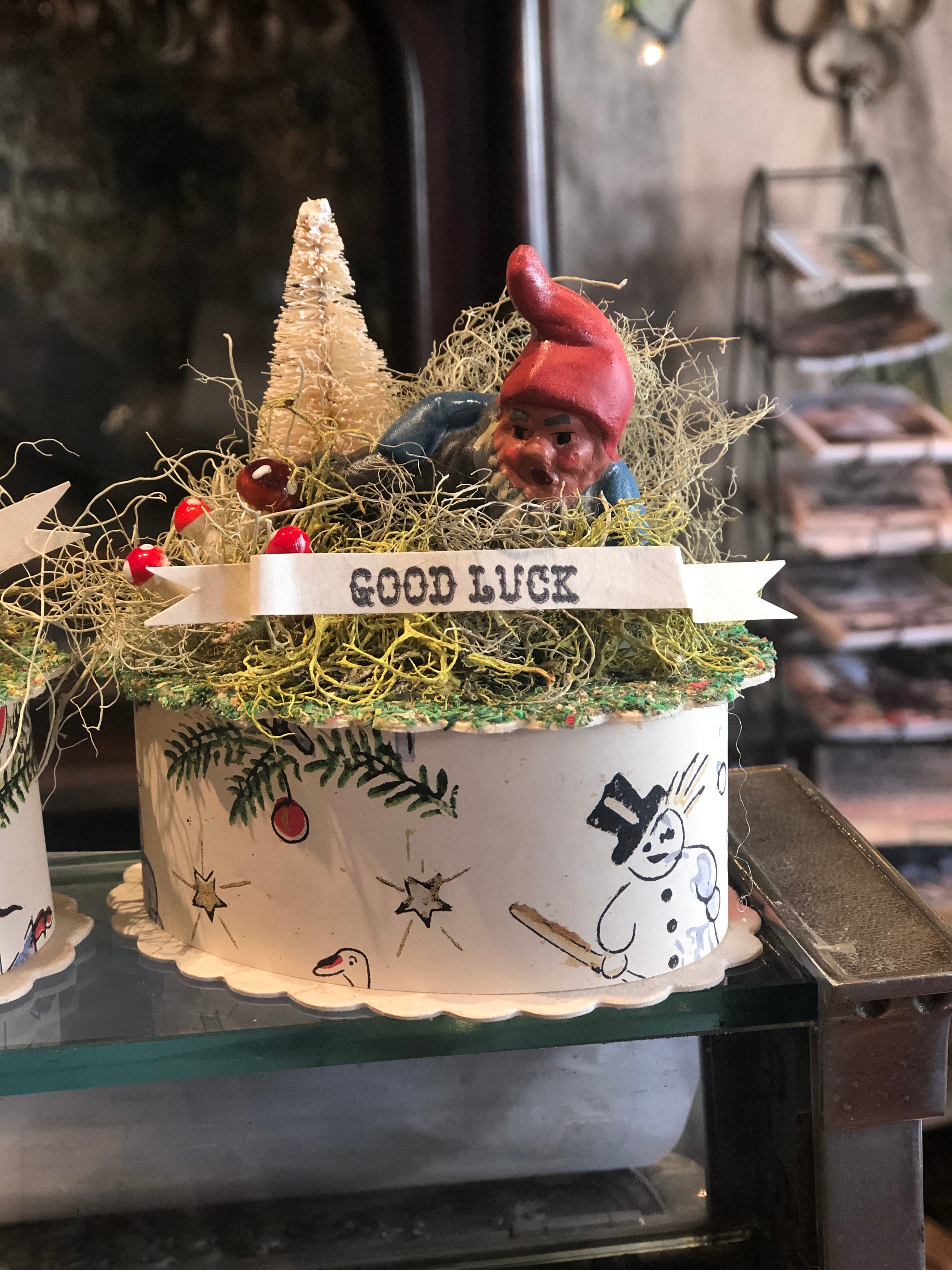 Antique German Miniature Gnome Box