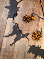 Load image into Gallery viewer, Die-Cut Witch and Cat Garland
