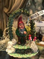 Load image into Gallery viewer, Antique German Miniature Gnome Ornament
