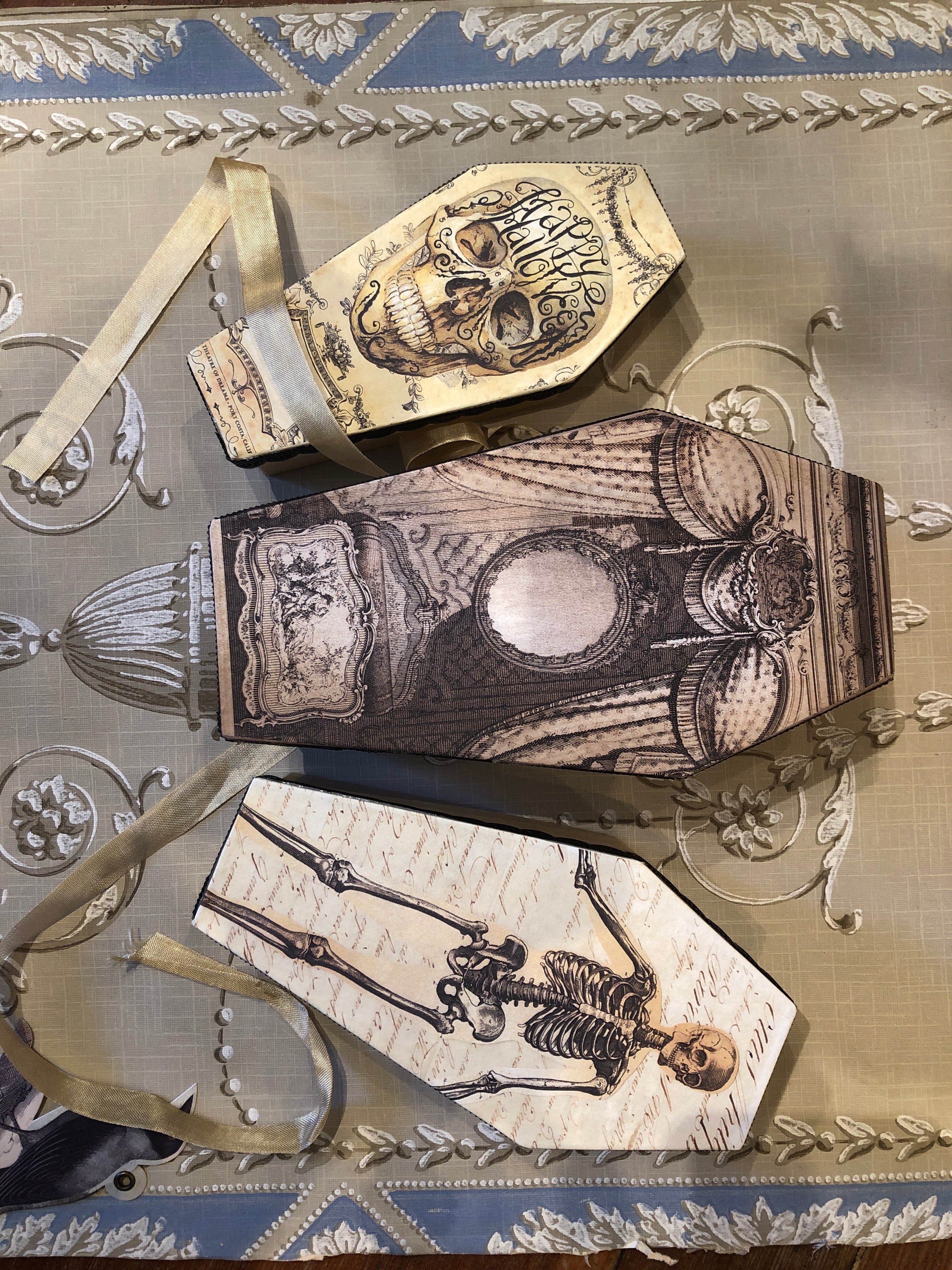 Nesting Coffin Treat Boxes - Set of Three