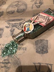 Vintage Glass Glitter in Antique Bottles