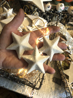 Load image into Gallery viewer, Dimensional White Glitter Stars and Moon
