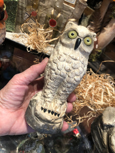 Vintage Cast Owls