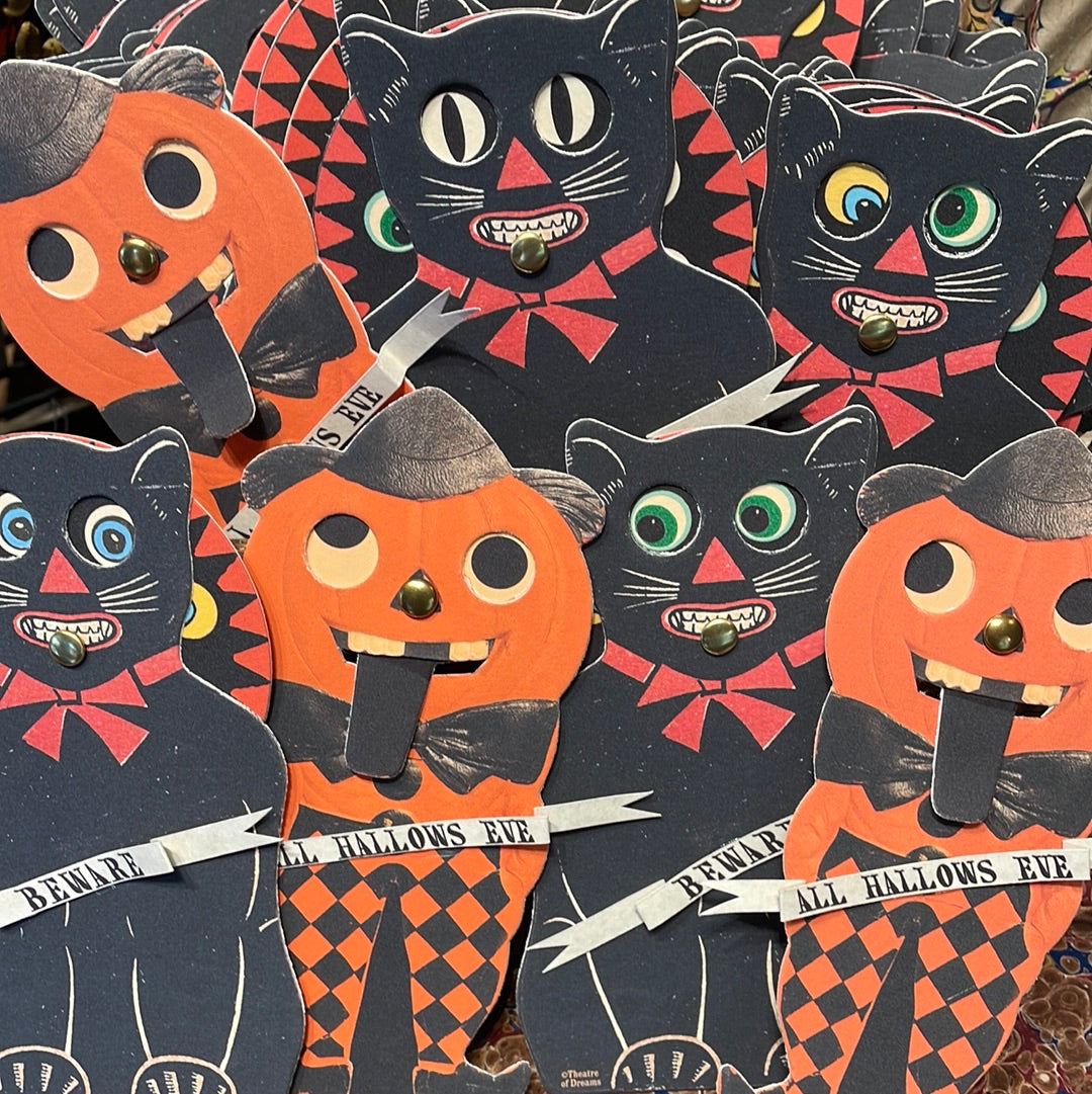 Animated Cat and Pumpkin Paper Toys!