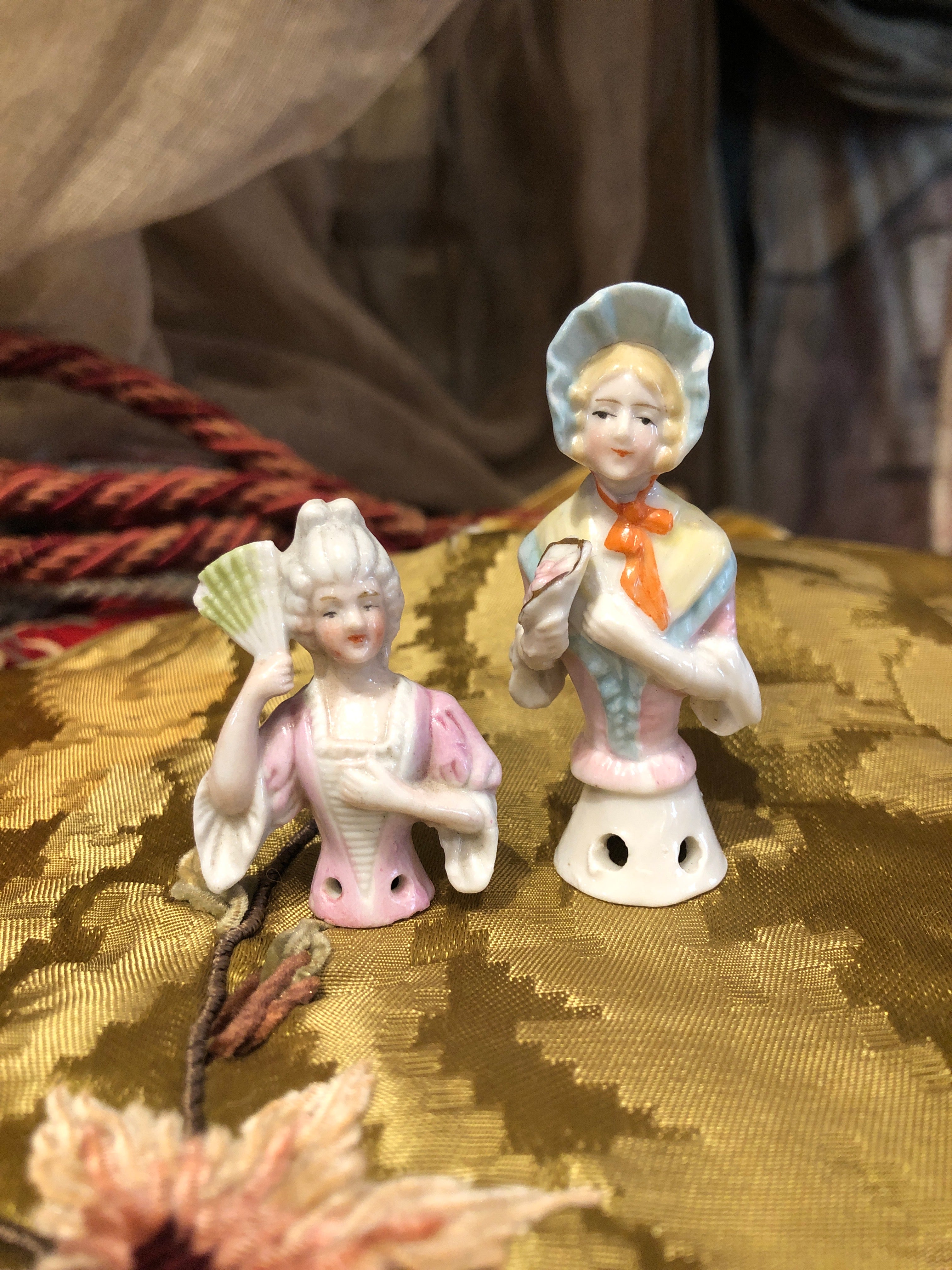 Antique Porcelain French Coquettes