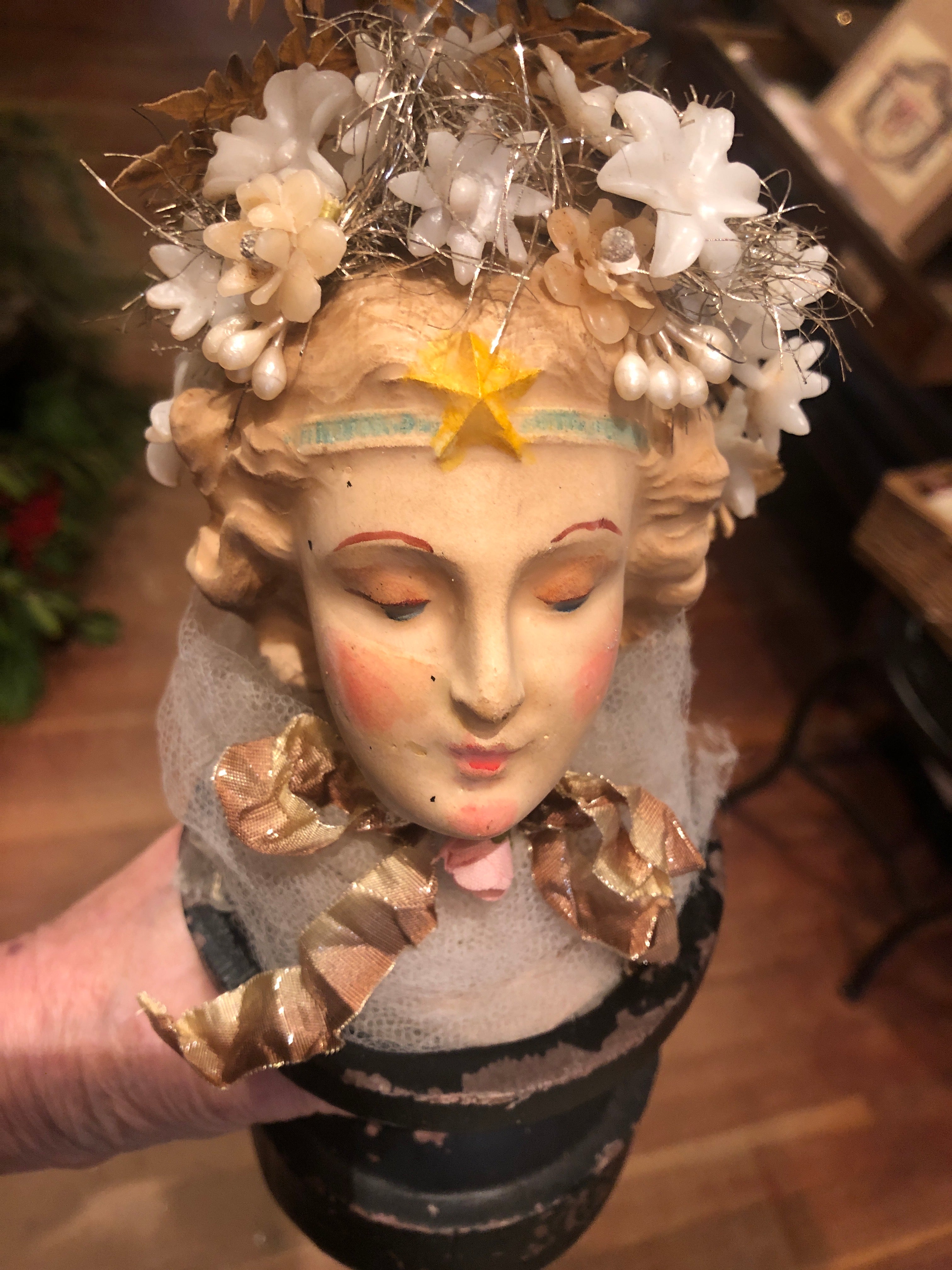 Angelic Cast French "Sacre" Heads