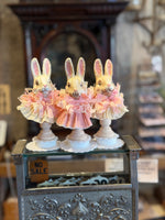 Load image into Gallery viewer, Hand-cast Bunny on a Pedestal
