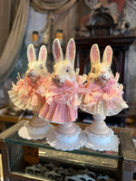 Load image into Gallery viewer, Hand-cast Bunny on a Pedestal

