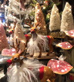 Load image into Gallery viewer, Reindeer on Wheeled Cart
