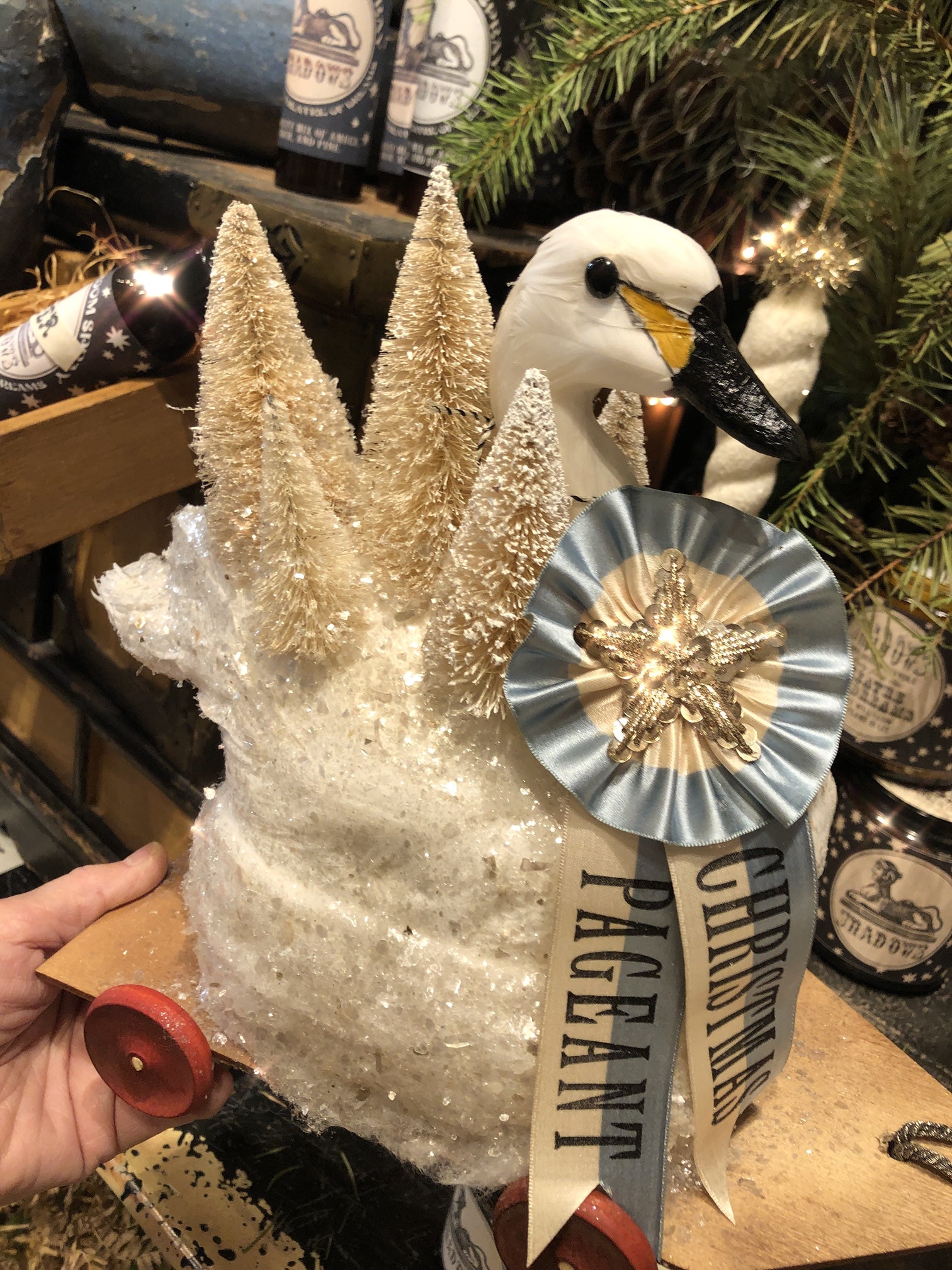 Swan Sailing Into Christmas