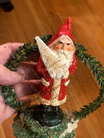 Load image into Gallery viewer, Authentic Belsnickel Santa under Evergreen Arch
