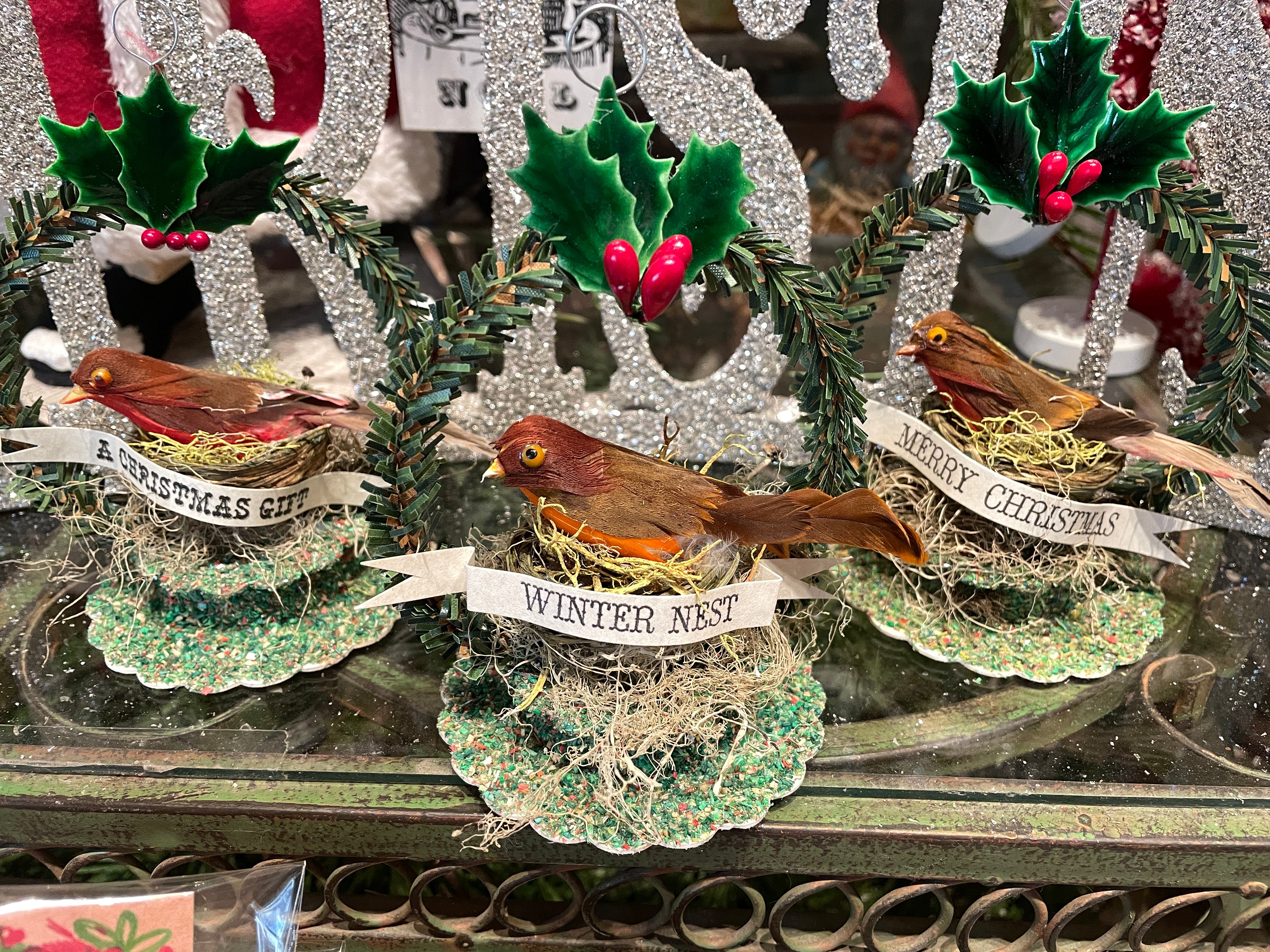 Robin in Nest Ornament