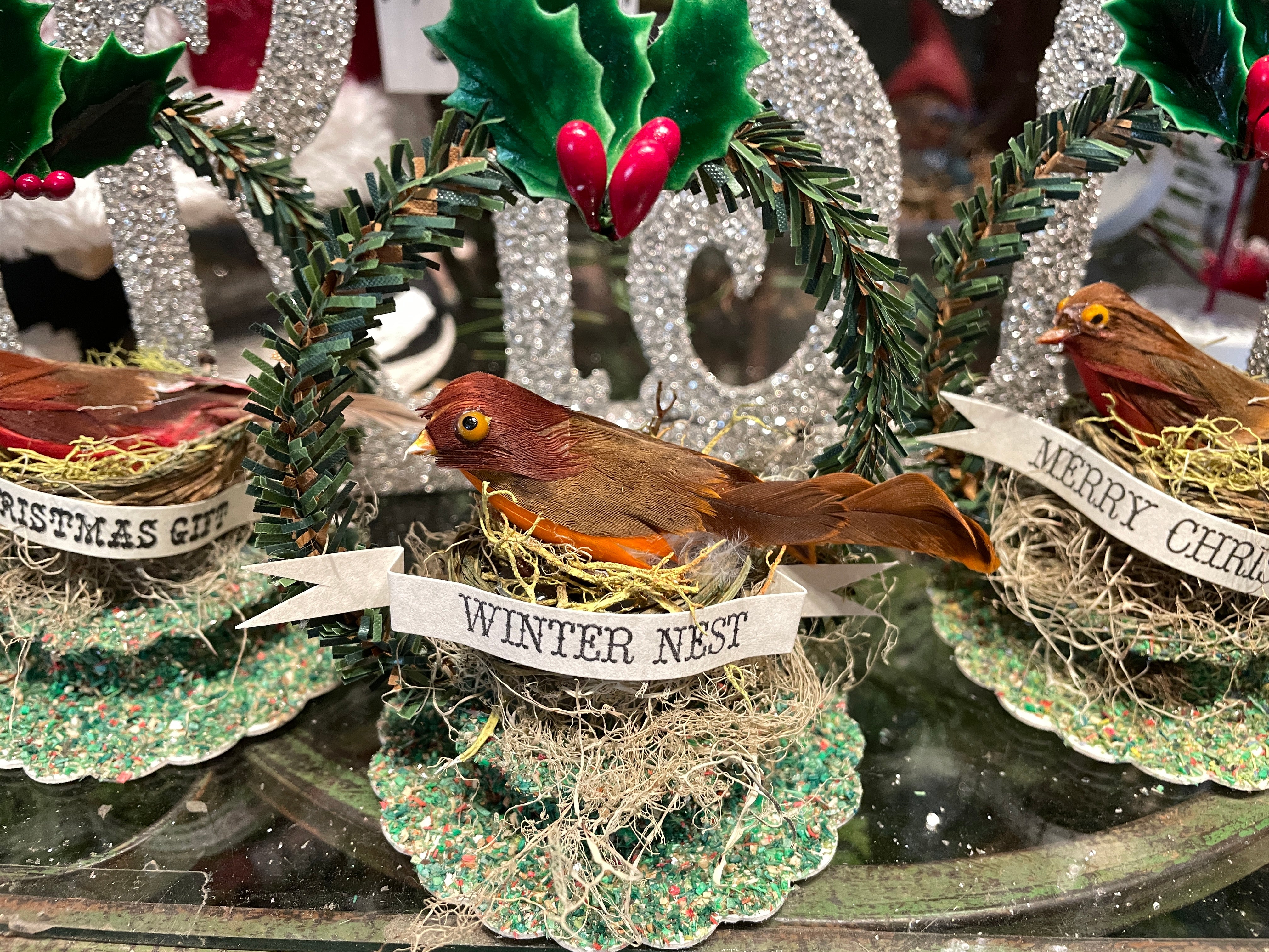 Robin in Nest Ornament