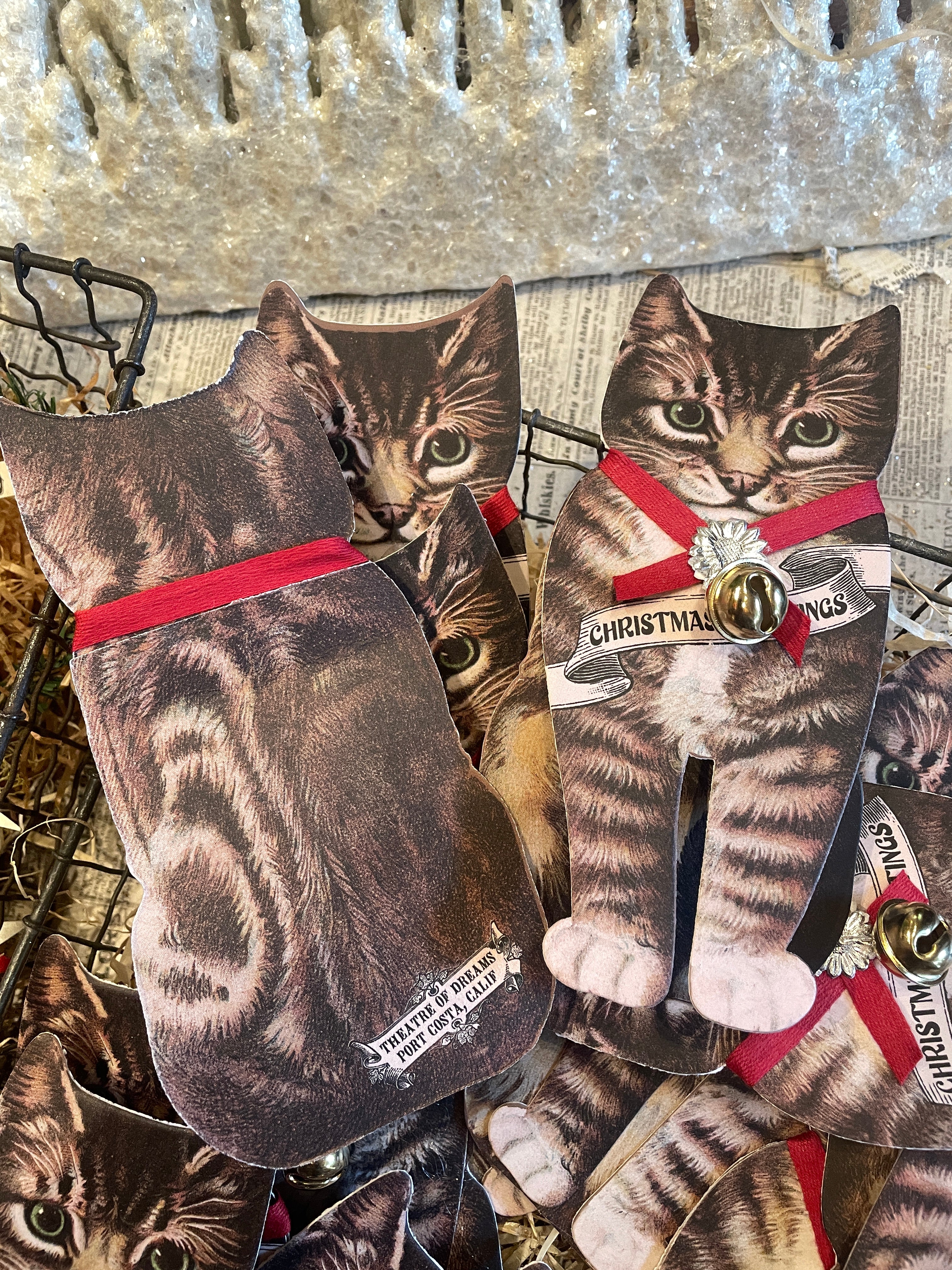 Fold-Out Christmas Kitten