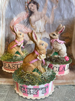 Load image into Gallery viewer, Rabbit Treat Boxes - Hand-Cast &amp; Painted
