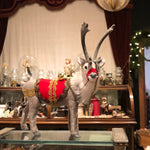 Load image into Gallery viewer, Small Reindeer Dressed in Antique Tinsel Trimmings
