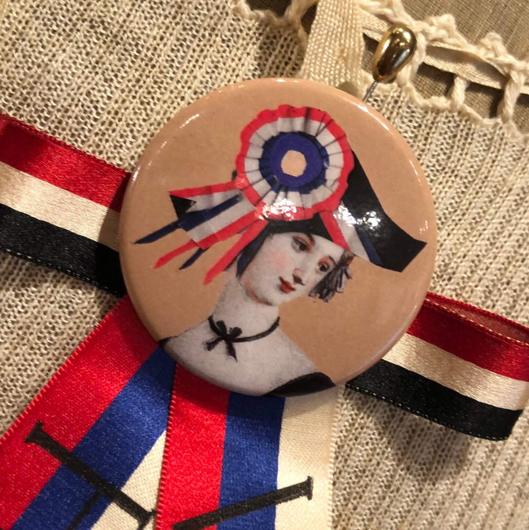 Vive La France Ribbon Pin