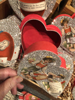 Load image into Gallery viewer, Victorian Scrap Heart Shaped Gift Boxes
