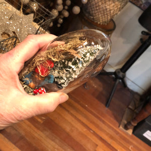 Antique German Miniature Gnomes in a Glass Dome