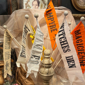 2023 Letterpress Halloween Flag Banners