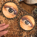 Load image into Gallery viewer, Bewitching Eyes under Convex Glass
