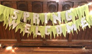 Glitter and Crepe Paper Banners