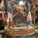 Load image into Gallery viewer, Erzgebirge Toys and Cottages Under Glass Dome
