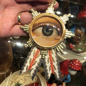 Bewitching Eye Convex Glass Ornament