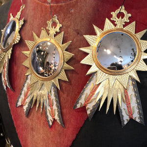 Convex Mirror Medallion Ornaments