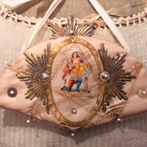 Pink Silk Fan Ornament