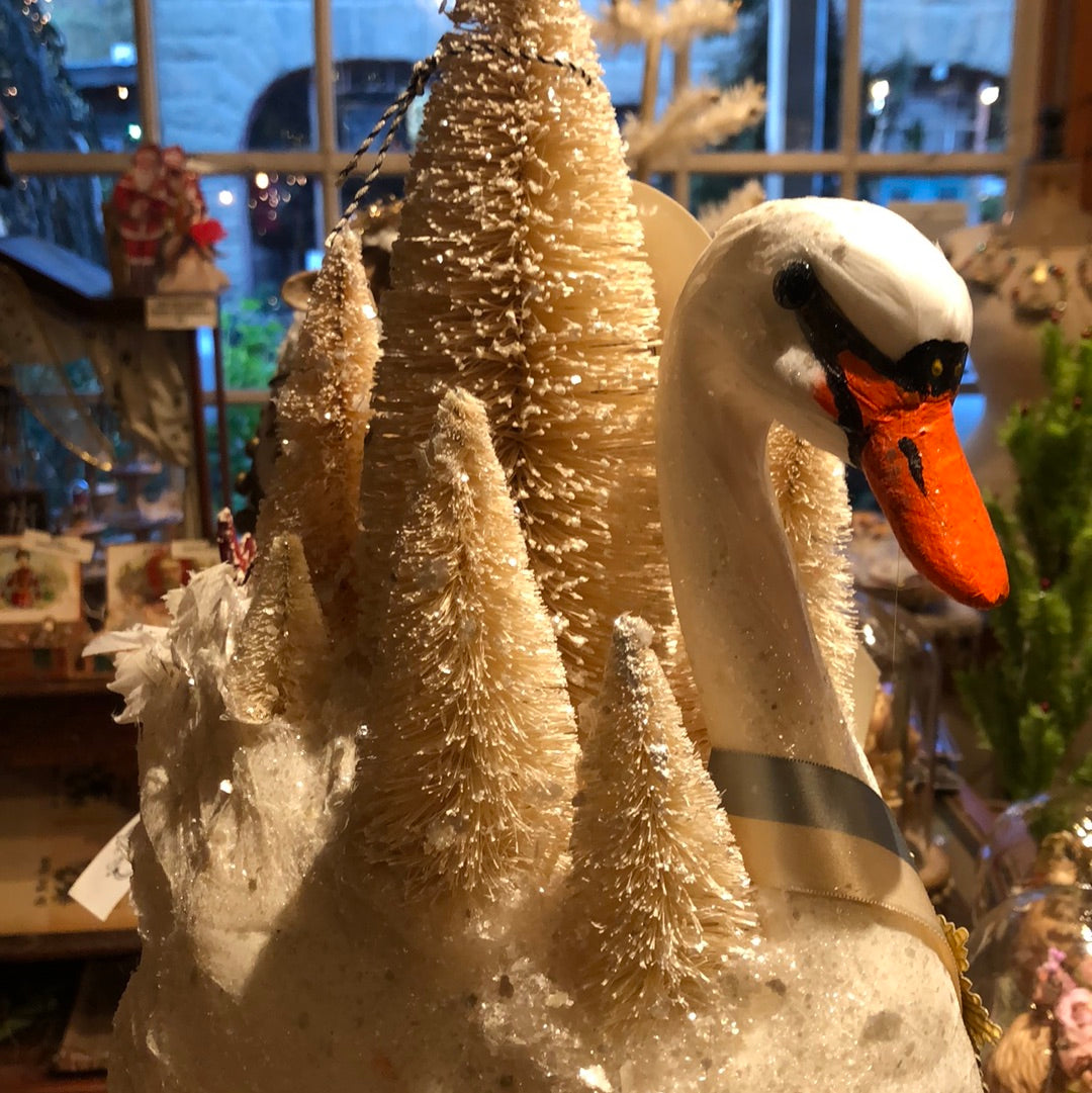 Swan Sailing Into Christmas