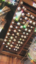 Load and play video in Gallery viewer, Glittering Ball Garland &amp; Gilded Tassels
