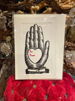 Load image into Gallery viewer, Heart in Hand Letterpress Gift Cards
