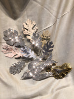 Load image into Gallery viewer, Oak Leaf Spray with Glitter Bird
