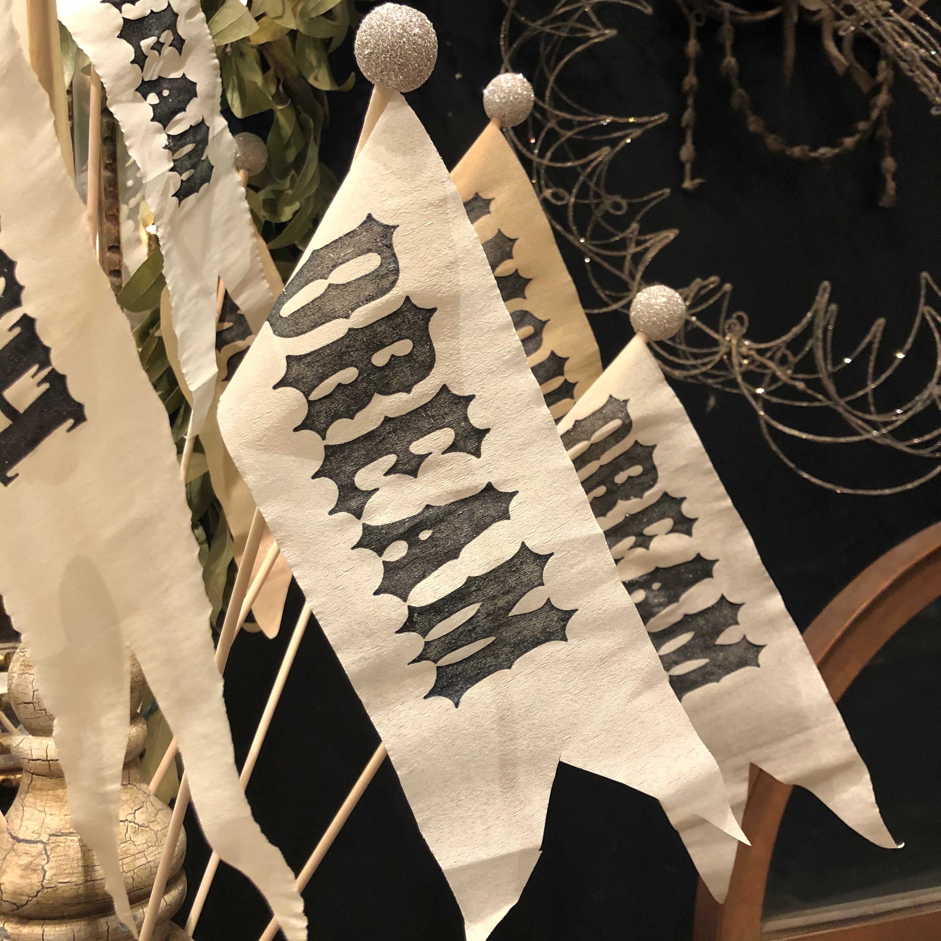 Crepe Paper Letterpress Banners